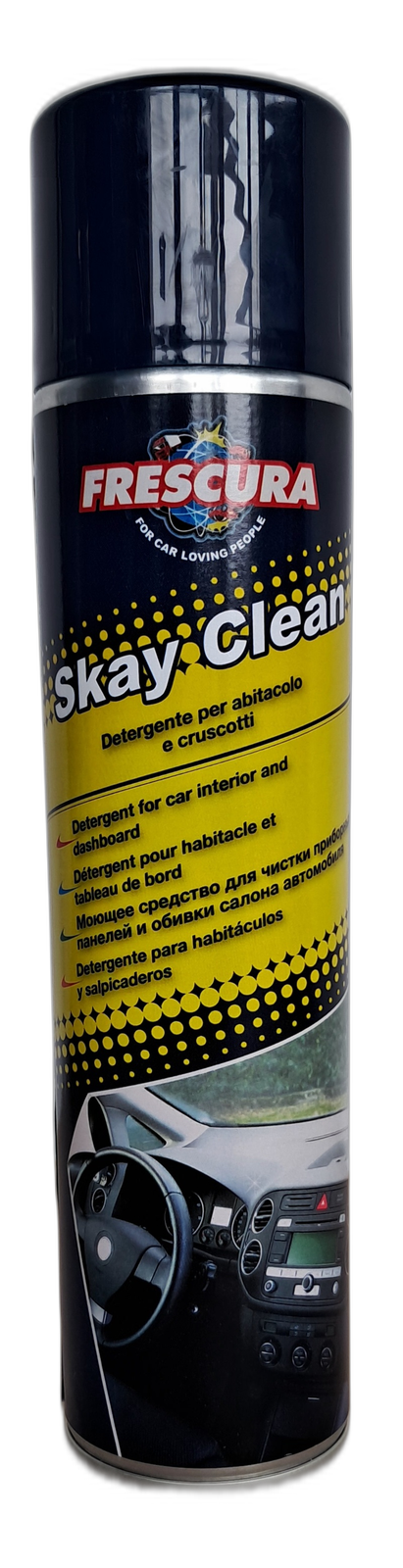 Frescura SKAYCLEAN - Detergente Schiuma Attiva Senza Siliconi per Cruscotto e Abitacolo